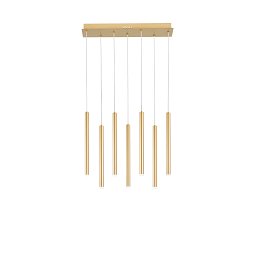Obrázek pro produkt Závěsné svítidlo LED PYPE zlatá 35 W 3290 lm CCT 56,5 x 200 cm - FANEUROPE