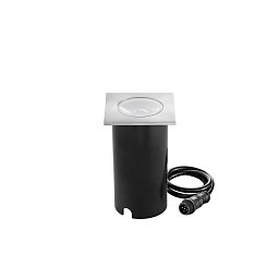 Obrázek pro produkt Venkovní svítidlo pochozí LED RUNNER DC 24 V kulaté nikl hliník 10 W 1020 lm RGBW IP67 7,8x8,5 cm - FANEUROPE