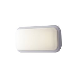 Obrázek pro produkt Venkovní stropní svítidlo LED SHELLY bílá polykarbonát 20 W 2500 lm 3000/4000 K IP65 29,6x14,6x7,6 cm - FANEUROPE