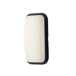 Obrázek pro produkt Venkovní stropní svítidlo LED SHELLY antracit polykarbonát 20 W 2500 lm 4000 K IP65 se senzorem 29,6x14,6x7,6 cm - FANEUROPE