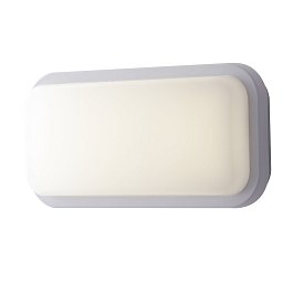 Obrázek pro produkt Venkovní stropní svítidlo LED SHELLY bílá polykarbonát 20 W 2500 lm 4000 K IP65 se senzorem 29,6x14,6x7,6 cm - FANEUROPE