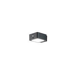 Obrázek pro produkt Solární nástěnné svítidlo LED TED antracit hliník 3 W 300 lm 4000 K IP44 solární panel 7,5x7,3x14,3 cm - FANEUROPE