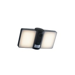 Obrázek pro produkt Venkovní reflektor LED VYSOR antracit 20 W 2640 lm 4000 K stmívatelné Wi‑Fi, kamera/senzor 13,2x26,5x17 cm - FANEUROPE