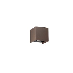 Obrázek pro produkt Nástěnné svítidlo LED ALFA bronz 2x10 W 1800 lm CCT 3000-4000 K IP54 12x12 cm - FANEUROPE