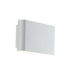 Obrázek pro produkt Venkovní nástěnné svítidlo LED GAMMA bílá hliník 2x5W 1100lm CCT IP54 9x17x4 cm - FANEUROPE