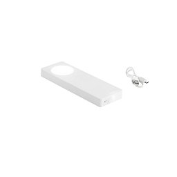Obrázek pro produkt Nabíjecí podlinkové LED svítidlo GTO, bílý polykarbonát, LED 1 W, 105 lm, 3000 K, USB/senzor, 6 x 18 x 1,7 cm - FANEUROPE