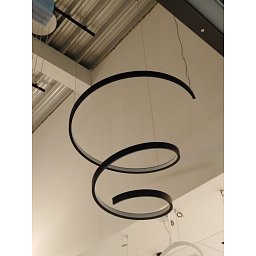 Obrázek pro produkt Závěsné svítidlo SPIRAL 125cm průměr černé - BPM