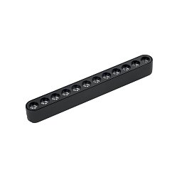 Obrázek pro produkt Systém 48 V - lineární LED svítidlo na liště Bernini, 48 V, černé, hliník/plast, 12 W, 1440 lm, CCT, 2,9 x 22,23 x 2,5 cm - FANEUROPE