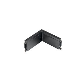Obrázek pro produkt Příslušenství - úhlová spojka Bernini pro lištu Bernini, černá, vertikální, 5,5 x 5,5 x 2,5 cm - FANEUROPE