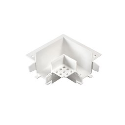 Obrázek pro produkt Příslušenství - úhlová spojka Bernini pro zapuštěné montážní pouzdro AD, 7,8 x 6,78 cm, bílá - FANEUROPE