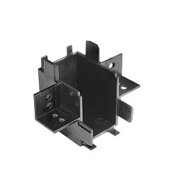 Obrázek pro produkt Příslušenství - vertikální úhlová spojka Bernini pro zapuštěné montážní pouzdro AD, 4,63 x 3,33 x 6,5 cm, černá - FANEUROPE