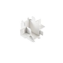 Obrázek pro produkt Příslušenství - vertikální úhlová spojka Bernini pro zapuštěné montážní pouzdro AD, 4,63 x 3,33 cm, bílá - FANEUROPE