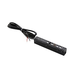 Obrázek pro produkt Příslušenství - elektrická připojka Davinci, černá, pro lištu Davinci, 15,3 x 2,8 x 2,2 cm - FANEUROPE