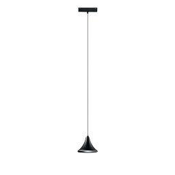 Obrázek pro produkt Závěsné svítidlo systému 48 V - Davinci Cymbal, černé, LED, 8 W, 780 lm, 3000 K, 15 x 150cm - FANEUROPE