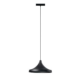Obrázek pro produkt Závěsné svítidlo systému 48 V - Davinci Cymbal, černé, LED, 18 W, 1855 lm, 4000 K, 38 x 150cm - FANEUROPE