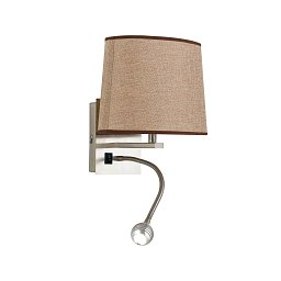 Obrázek pro produkt Nástěnné svítidlo Helly, oválné, ecru, LED + 1 x E14, 3 W, 60 lm, 4500 K, 19,5 x 30 x 24 cm - FANEUROPE