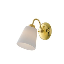 Obrázek pro produkt Nástěnné svítidlo 1162, zlaté, 1 x E14, 11 x 26 x 17 cm - FANEUROPE