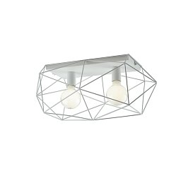 Obrázek pro produkt Stropní svítidlo Abraxas, bílé, 2 x E27, 60 x 30 x 26,5 cm - FANEUROPE