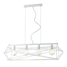 Obrázek pro produkt Závěsné svítidlo Abraxas, bílé, 4 x E27, 106 x 29,5 x 150 cm - FANEUROPE