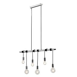 Obrázek pro produkt Závěsné svítidlo Admiral, chrom, 6 x E27, 100 x 135 cm - FANEUROPE