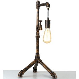 Obrázek pro produkt Stolní lampa Lume Amarcord, rezavá, 1 x E27, 41 x 30 x 61 cm - FANEUROPE