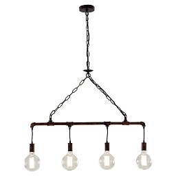 Obrázek pro produkt Závěsné svítidlo Amarcord, rezavé, 4 x E27, 86 x 110 cm - FANEUROPE