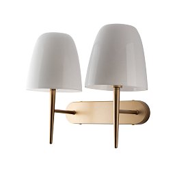 Obrázek pro produkt Nástěnné svítidlo Ares, bílé, 2 x E14, 42 x 22 x 33,7 cm - FANEUROPE