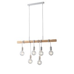 Obrázek pro produkt Závěsné svítidlo Arizona, bílé, 6 x E27, 90 x 120 cm - FANEUROPE