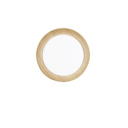 Obrázek pro produkt Stropní LED svítidlo Arka, bílé/dřevo, 35 W, 5000 lm, CCT 3000/4000/6500 K, 50 x 9 cm - FANEUROPE