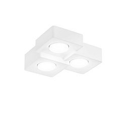 Obrázek pro produkt Stropní svítidlo Athen hranaté, bílé, 3 x GX53, 27 x 27 x 7,3 cm - FANEUROPE