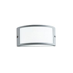 Obrázek pro produkt Venkovní nástěnné svítidlo Austin, stříbrné, 1 x E27, IP54, 25 x 13 x 12 cm - FANEUROPE