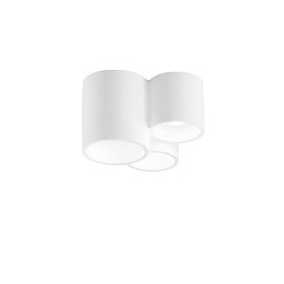 Obrázek pro produkt Stropní svítidlo Banjie Tubolare, bílé, 3 x GU10, 22 x 19,8 x 14 cm - FANEUROPE