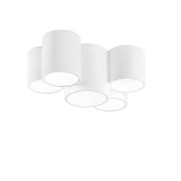 Obrázek pro produkt Stropní svítidlo Banjie Tubolare, bílé, 5 x GU10, 29,6 x 20 x 14 cm - FANEUROPE