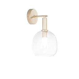 Obrázek pro produkt Nástěnné svítidlo Brandy, zlaté, 1 x E14, 16 x 19 x 30 cm - FANEUROPE