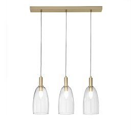 Obrázek pro produkt Závěsné svítidlo Brandy, zlaté, 3xE14, 72 x 14 x 150 cm - FANEUROPE