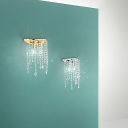 Obrázek pro produkt Nástěnné svítidlo Breeze, zlaté, 2xE14, 25 x 6 x 35 cm - FANEUROPE
