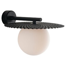 Obrázek pro produkt Nástěnné svítidlo Chaplin, černé, 1 x GU9, 22 x 25,5 x 16,5 cm - FANEUROPE