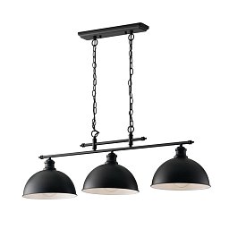 Obrázek pro produkt Závěsné svítidlo Charleston, černé, 3 x E27, 99 x 120 cm - FANEUROPE