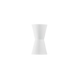 Obrázek pro produkt Nástěnné svítidlo Clepsydra, bílé, 2 x E14, 16 x 8 x 30 cm - FANEUROPE