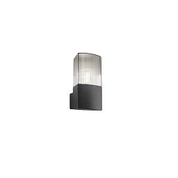 Obrázek pro produkt Nástěnné svítidlo Dark, hliník/antracit, 1 x E27, difuzor PC Fumé, IP54 - FANEUROPE