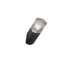 Obrázek pro produkt Nástěnné svítidlo Dark 45°, hliník/antracit, 1 x E27, difuzor PC Fumé, IP54 - FANEUROPE