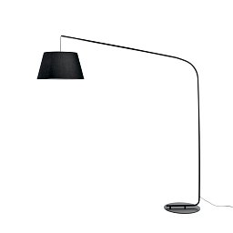 Obrázek pro produkt Stojací lampa Piantana Enjoy, černá, 1 x E27, 150 x 45 x 180 cm - FANEUROPE