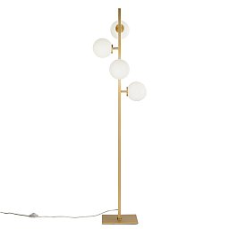 Obrázek pro produkt Stojací lampa Piantana Enoire, zlatá, 4 x E14, 149,8 x 37,5 x 25 cm - FANEUROPE