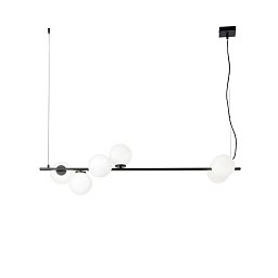 Obrázek pro produkt Závěsné svítidlo Enoire, černé, 6 x E14, 120 x 150 cm - FANEUROPE