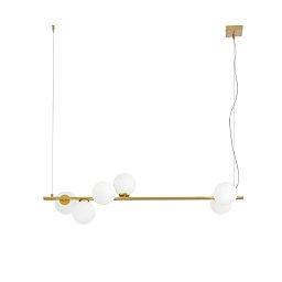 Obrázek pro produkt Závěsné svítidlo Enoire, zlaté, 6 x E14, 120 x 150 cm - FANEUROPE