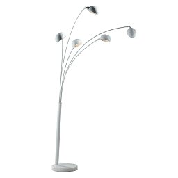 Obrázek pro produkt Stojací lampa Piantana Eracle, bílá, 5 x E14, 108 x 35 x 219 cm - FANEUROPE