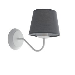 Obrázek pro produkt Nástěnné svítidlo Favola, bílé/šedé, 1 x E14, 16 x 28 x 49 cm - FANEUROPE