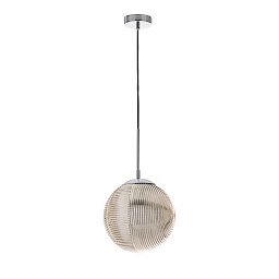Obrázek pro produkt Závěsné svítidlo Greenwich Sfera, chromové/kouřové, 1 x E27, 25 x 166 cm - FANEUROPE