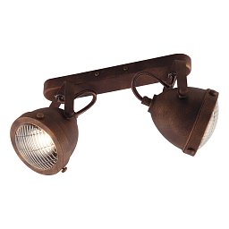 Obrázek pro produkt Nástěnné svítidlo Habana, rezavé, 2 x GU10, 35,8 x 22 x 16,3 cm - FANEUROPE