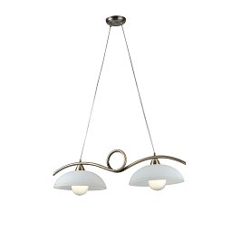 Obrázek pro produkt Závěsné svítidlo Halley, zlatohnědé, 2 x E27, 76 x 30 x 110 cm - FANEUROPE